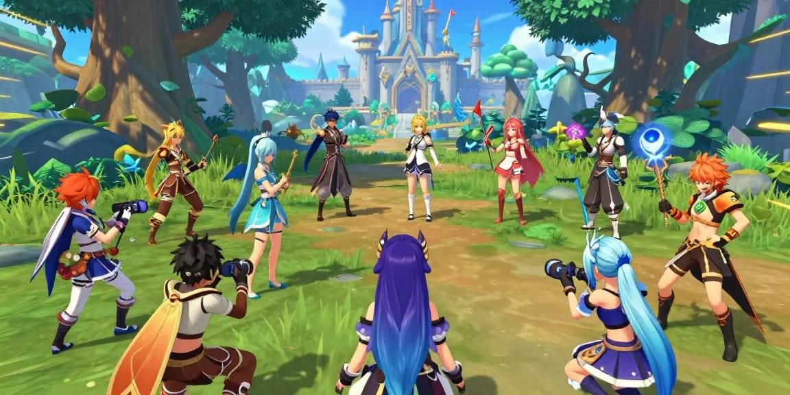Engaging characters in animated scenarios from popular hentai games, showcasing excitement and diversity in gaming.