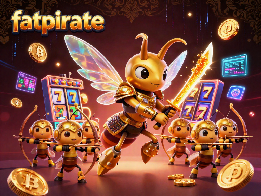 Engage in thrilling gameplay at fatpirate with vibrant slot reels and shimmering casino elements.