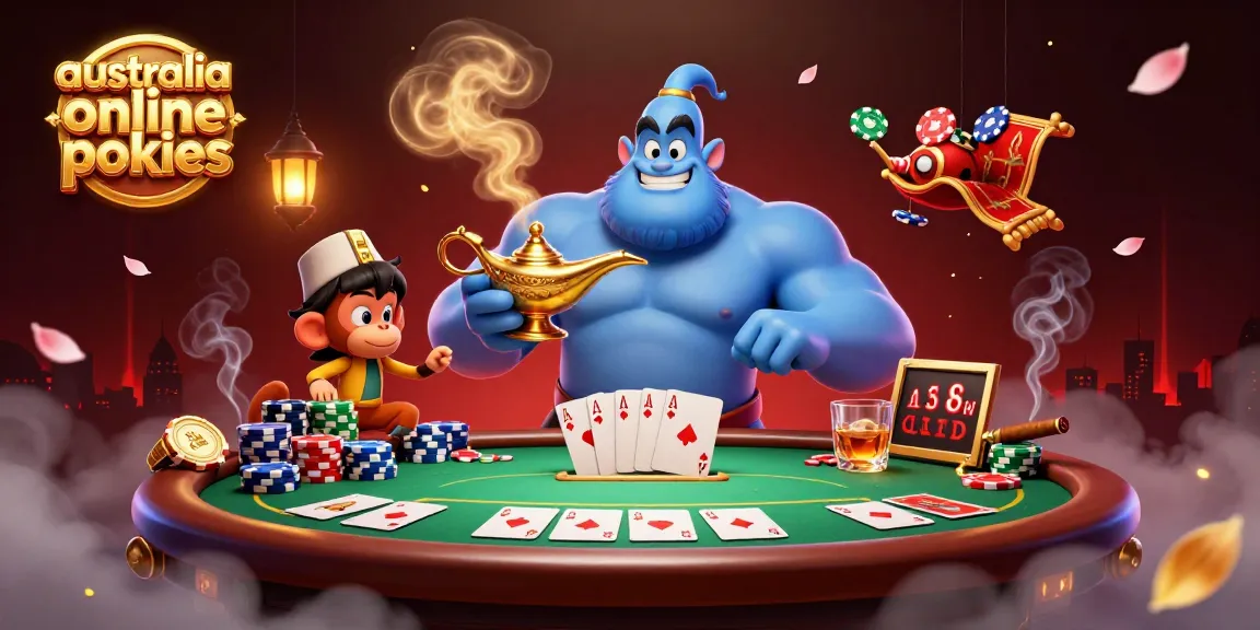 Engage with the thrill of australia online pokies amidst a magical and colorful casino scene.