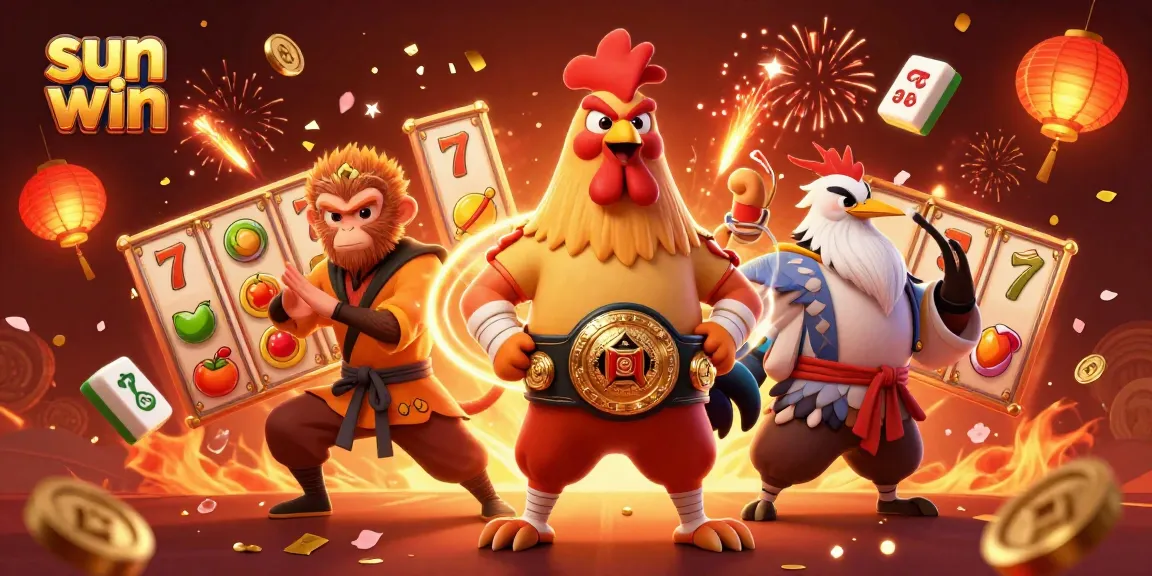 Experience exciting gambling adventures with sun win's vibrant casino illustration filled with dynamic slot elements.