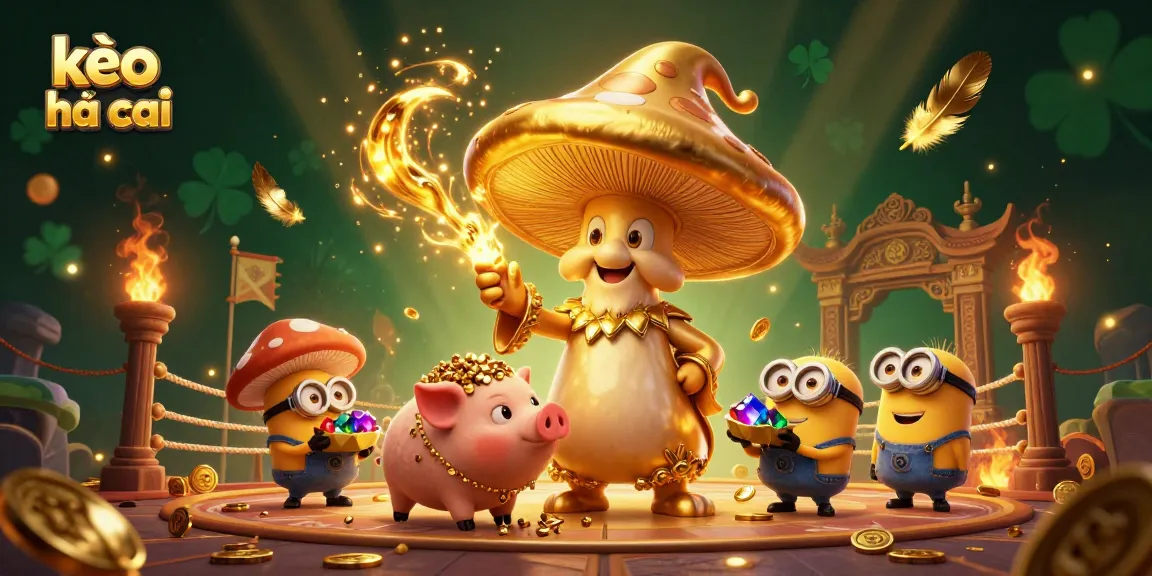 Engage in thrilling sports betting with kèo nhà cái in a vibrant, magical 3D casino scene.